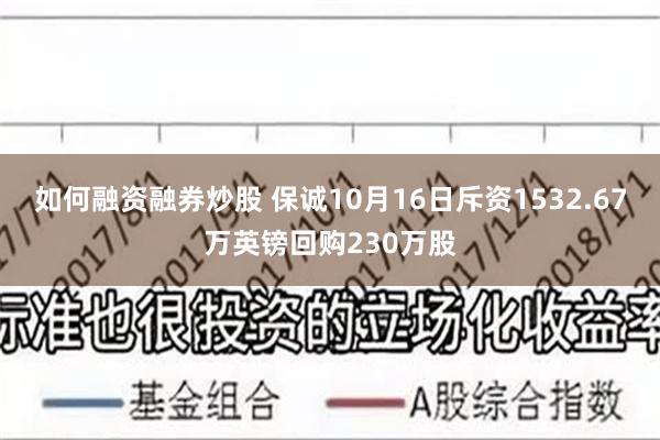 如何融资融券炒股 保诚10月16日斥资1532.67万英镑回购230万股